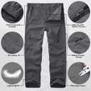 Kids' Cargo Pants, Youth Boys' Hiking Casual Outdoor Quick Dry Boy Scout Pants (Gray, L)