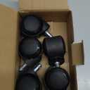 MaxGear 2" Office Chair Wheels Heavy Duty Replacement, Mute Rubber Rotating Desk Chair Caster Wheels, Safe for All Floors Including Hardwood, Universal Standard Stem Size Fits 99%, Set of 5