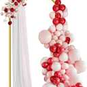 6.6 ft Arch Backdrop Stand, Metal Wedding Arch Stands for Party, Birthday, Wedding, Bridal Shower, Baby Shower Gold
