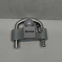RETRUE Heavy-Duty Universal Coupler Lock Trailer Locks Ball Hitch Trailer Hitch Lock Adjustable Security Steel Fits 1-7/8 Inch, 2 Inch, 2-5/16 Inch Couplers Grey & Silver