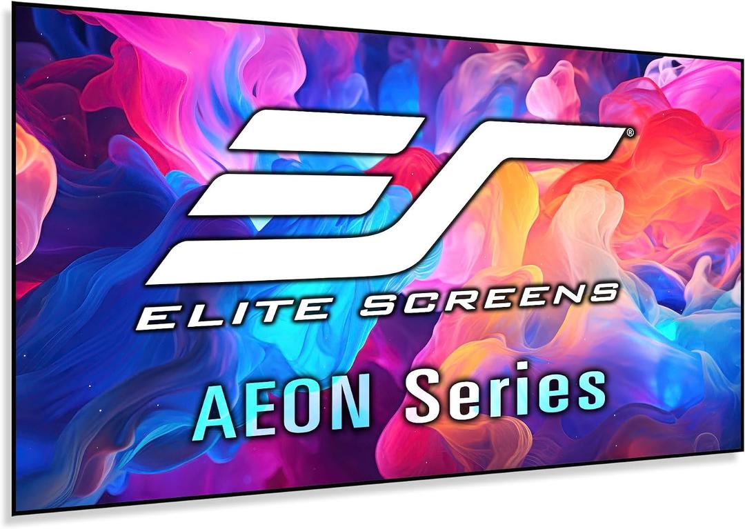 Elite Screens 135" Projector Screen, Zero Edge Fixed Frame , ISF Certified, Compatible with Standard, Short & Ultra Short Throw Projectors, AR135H2, CineGrey