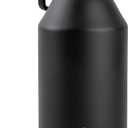 Manna Saratoga Double-wall Insulated Stainless Steel Bottle - 64 Oz - Powder Coated Black