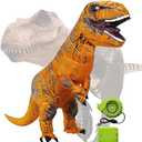 Inflatable T-Rex Dinosaur Costume, Inflatable Costume Dinosaur for Adults,Dinosaur Cosplay Party Halloween Christmas Costume