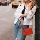 Real Leather Small Crossbody Bags/Purses For Women With Adjustable & Removable Strap