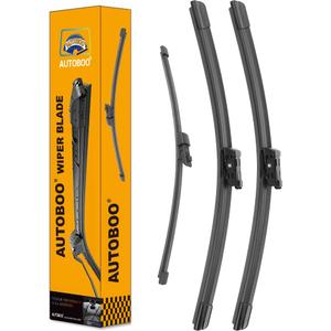 Autoboo OEM Windshield Wiper Blade Replacement for VW Volkswagen Atlas 2018 2019 2020 20221 2022 2023 2024 Original Equipment All-Season Rear Wiper Blade Set 26+22+12 (Set of 3)
