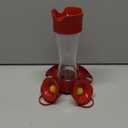 Perky-Pet 204CP-4 Favored Pinch-Waist Glass Hummingbird Feeder with Built-in Ant Moat and Bee Guards - 16 oz