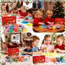 Christmas Slime Kit - 24 Pack Slime Party Favors for Kids, Christmas Stocking Stuffers,Soft, Non-Sticky, DIY Surprise Slime for Girls & Boys