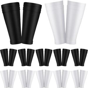 12 Pairs Calf Compression Sleeves Football Leg Sleeves Calf Shin Guard Soccer Sleeve Leg Compression Support Footless Socks for Men Women Youth Kids Sports Running Cycling