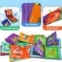 Dr.Rapeti Soft Cloth Books Baby Books Bath Books 6-Pack for Baby Infant Toddler Kids Crinkle Squeaky Washable Chewable Non-Toxic Early Educational Giftable