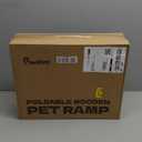 Pawaboo 2026 Upgraded Dog Ramp for Couch, Foldable Small Dog Ramp for Sofa, 4 Adjustable Height from 13'' to 21", Portable Stable Pet Step with Non-Slip Pad, Pet Ramps Use for Couch Stairs,Grey Purple