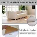 Leather Repair Patch, Self Adhesive Leather Repair, Large Vinyl Patch Tape for Couches, Furniture, Car Seats, Cabinets, Wall, Handbags Beige, 3.5X79 Inch