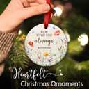 2 x SOL VIBES Memorial Christian Bible Verse Ornament 2025  Memory Ornament for Christmas Tree, Passing Away Christmas Decor  Sympathy Bereavement Gifts for Loss of Father, Mom, Son