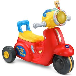 VTech 2-in-1 Map and Go Scooter for Toddlers, Red
