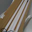 Ensenior 4 Pack Linkable LED Utility Shop Light, 4 FT, 4400 High Lumens, 36W Equivalent 280W, 5000K Daylight, 48 Inch Shop Light for Garage, Surface or Hanging Mount, Black, ETL Certified