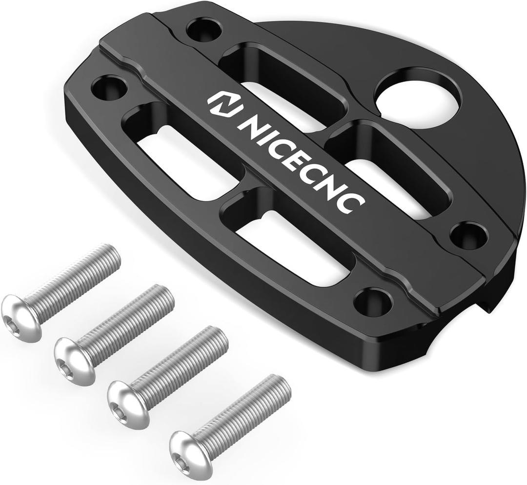 NICECNC Handlebar Clamp Aluminum Compatible with Yamaha Raptor 700 2006-2009 2011-2026, Raptor 700 Special Edition 2010 Black