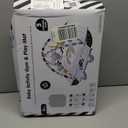 Baby Gym Play Mat, 8-in-1 Tummy Time Mat & Activity Gym, Washable Ball Pit, Infant Play Mat with Detachable Toys for Sensory Exploration and Motor Skill Development (Black White)