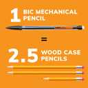 10 x BIC Xtra-Smooth Mechanical Pencils with Erasers, Medium Point (0.7mm), 10-Count Pack, Bulk Mechanical Pencils for School or Office Supplies