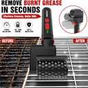 Electric Grill Brush, Cordless BBQ Grill Cleaner Tool With 3-Speed for Burnt Grease, Anti-Shedding Safe Wire, 150+ Min Runtime & Waterproof, Effortless Grill Brush for Backyard Barbecue Outdoor Grills