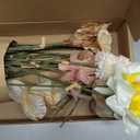 Artificial Flower Bouquets Decoration, Faux Floral Arrangement Table Centerpiece Home Farmhouse Indoor Decor