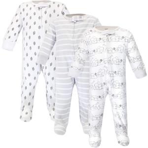 Touched by Nature Unisex Baby Organic Cotton Sleep and Play (3-6 Months, Safari)
