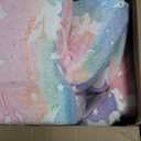 alldomess Kids Couch Extra Large,Glow in The Dark 2in1 Folding Kids Sofa Bed for Girls,2 Seats Convertible Sleeper Lounger Toddler Couch for Children Bedroom Playroom Nursery, Unicorn