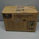 M MCIRCO 15 Pieces Glass Food Storage Containers with Snap Locking Lids, Glass Meal Prep Containers Set - Airtight Lunch Containers, Microwave, Oven, Freezer and Dishwasher (Gray)