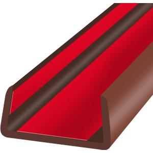 Rubber Edge Trim, Flexible Self Adhesive U Shaped Peel and Stick Edge Banding, 2"(50.8mm) U Channel Edge Protector, Edge Guards for Woods, Furniture, 20Ft, Brown Color