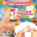 BLSFXROE 24 Pack Axolotl Squeeze Toys,Soft Stress Relief Fidget Toys with Cards & Bags,Party Favors Soft Stress Relief Toys For Kids Boys Girls (Red)