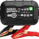NOCO GENIUS2: 2A 6V/12V Smart Battery Charger Automatic Maintainer, Trickle Charger & Desulfator with Overcharge Protection & Temperature Compensation for Lead-Acid & Lithium Batteries
