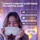 Infinite Aura Sleep Mask 3D Contoured Eye Mask for Sleeping, Adjustable Strap, Memory Foam, Lightweight & Breathable Blindfold for Travel, Naps, Meditation