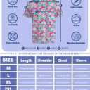 Men's Funny Golf Shirts Hawaiian Polo Shirts 80S Flashes Polo Shirts Funny Hawaiian Beach Summer Golf Polo Shirts (M)