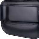 Premium Leather Car Seat Gap Filler Organizer, Cup Holder Gap Bag Storage Box with Non-Slip Design, Universal Fit for Central Console Higher than Seat, Multifunctional Console Side Pocket Accessories