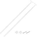 uxcell 2Pcs 29"-53" Draw Rod for Cordless Blinds, Telescopic Rod to Pull Window Shades Up and Down, Clothes Hanger Hook Pole, Aluminum Alloy Blinds Tilt Wand for Roller Shades, White, 28.74 inches x 2.24 inches