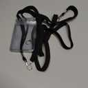 KINGSUM 3 Pack Cruise Lanyard with ID Holder Sets - Flat ID Lanyard with Heavy Duty Clear Vertical ID Card Name Badge Holder (Black 3)