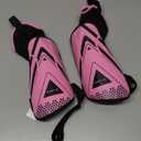 Upgraded Soccer Shin Guards for Kids Youth Adults, CE Certified AirsFish Shin Guard Sleeves Protection Gear for Boys Girls Soccer Games EVA Cushion Reduce Shocks and Injuries (Medium, Pink)