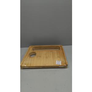 Medical king Walker Tray Table with Cup Holder Mobility Table Tray for Folding Walkers Foldable, Portable Multipurpose Bamboo Tray for Eating, Crafts, Laptops Medical Equipment Accessories - 21x16"