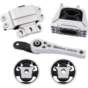 QRYIPPDM 5pc Engine Motor & Transmission Mount Kit for 2005-2010 Jetta 2.0L Beetle 2.5L 2006-2014 Golf 2.5L 2012-2014 Passat 2006-2009 Rabbit