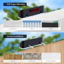 Solar Lights Outdoor Waterproof 3000K/4000K/6000K 3 Modes Solar Powered Dusk to Dawn Lighting for Mailbox, House Number, Address, Sign(2 Pack)