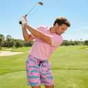 Cozople Men's Swim Trunks with Compression Liner 5.5" Inseam Quick Dry Bathing Suit Boxer Brief Lined Swim Shorts Swimwear (L)