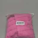 ZLINA Set of 2 Hot Pink Faux Fur Decorative Throw Pillow Covers Fluffy Striped Pillowcase Cushion Covers 18 x 18 Inch Decor Sofa Couch Bedroom