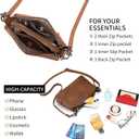 GAEKEAO Crossbody Bags for Women Small Cross Body Purses Vegan Leather Shoulder Bag Travel Purse with Adjustable Strap