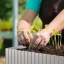 2 x SnugNiture Corrugated Metal Garden Edging,6" x 20' Sturdy Lawn Edging Border,Landscape Edging Border for Lawn, Flower Bed,Garden and Yard (Silver)