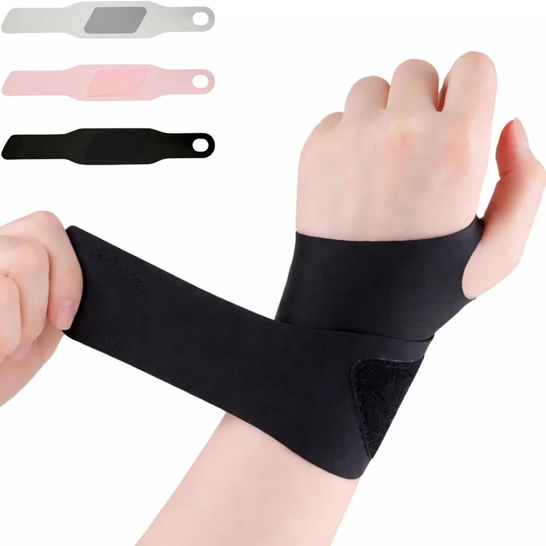 Wrap 2026 New Adjustable Wrist Wrap Support, Loop Closure, Flexible Wrist Stabilizer Sports Fitness Gymnastics Protective, Fit Left or Right Hand for Men and Women (Pink)