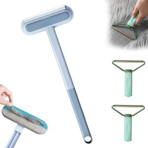 Multifunctional Pet Hair Remover, 4 in 1 Dog Hair Remover, 2 Pcs Carpet Scraper, Reusable Cat Hair Remover for Cat and Dog, Adjustable Lint Brush for Carpet, Sofa,Bedding, Clothes and Furniture