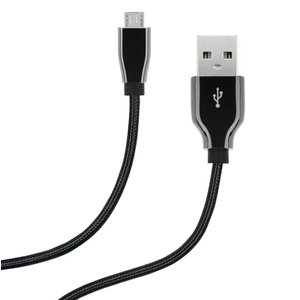 ZGear 6 ft Braided Micro USB Cable - Black 