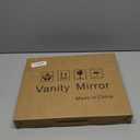 FENNIO Vanity Mirror with Lights 14x12 Inch - Makeup Mirror with Lights Tabletop, 3-Color Dimmable Lighted Mirror, Touch Control Desktop Mirror for Women (Gold)