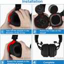 Geekria Replacement Ear Pads for Marshall Major III Wired Wireless, MID ANC Headphones Ear Cushions, Repair Parts (Black)