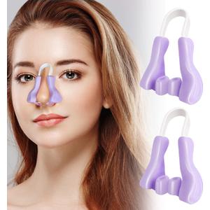 Toulifly Nose Shaper, Nose Clip, Nose Clip, 2 Piece Silicone Nose Clip, Nose Lifting Clip, Painless Silicone Nose Clip Nose Straightening Tools Beauty Nose