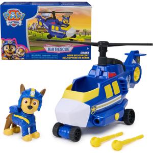 PAW Patrol: Air Rescue Chase Action Figure & Hero Helicopter Toy with Projectile Launcher & 2 Projectiles, Kids Toys for Boys & Girls Ages 3+