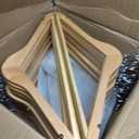 Proman Products - Kascade Hangers, Space Saving Hangers, Customize Your Closet Organization (Natural Color, 50-Pack), 17.5" W X 0.5" D X 9.5" H